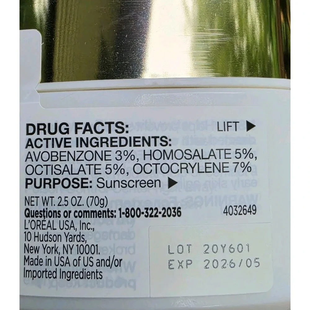 L'Oreal Revitalift Triple Power Moisturizer SPF 30 2.5 oz EXPIRED 05/26